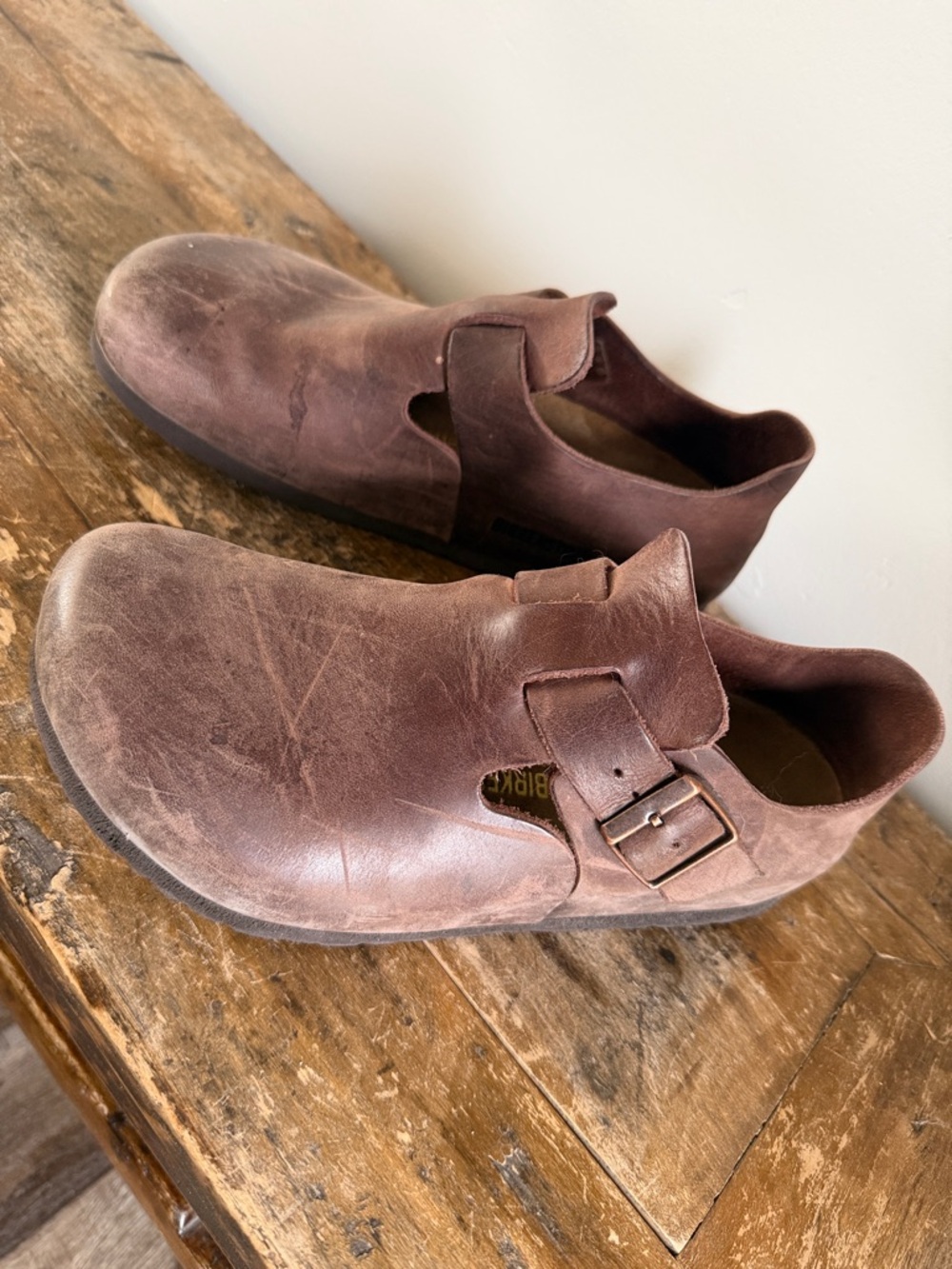 Birkenstock London Habana Oiled Shoes Size 38
